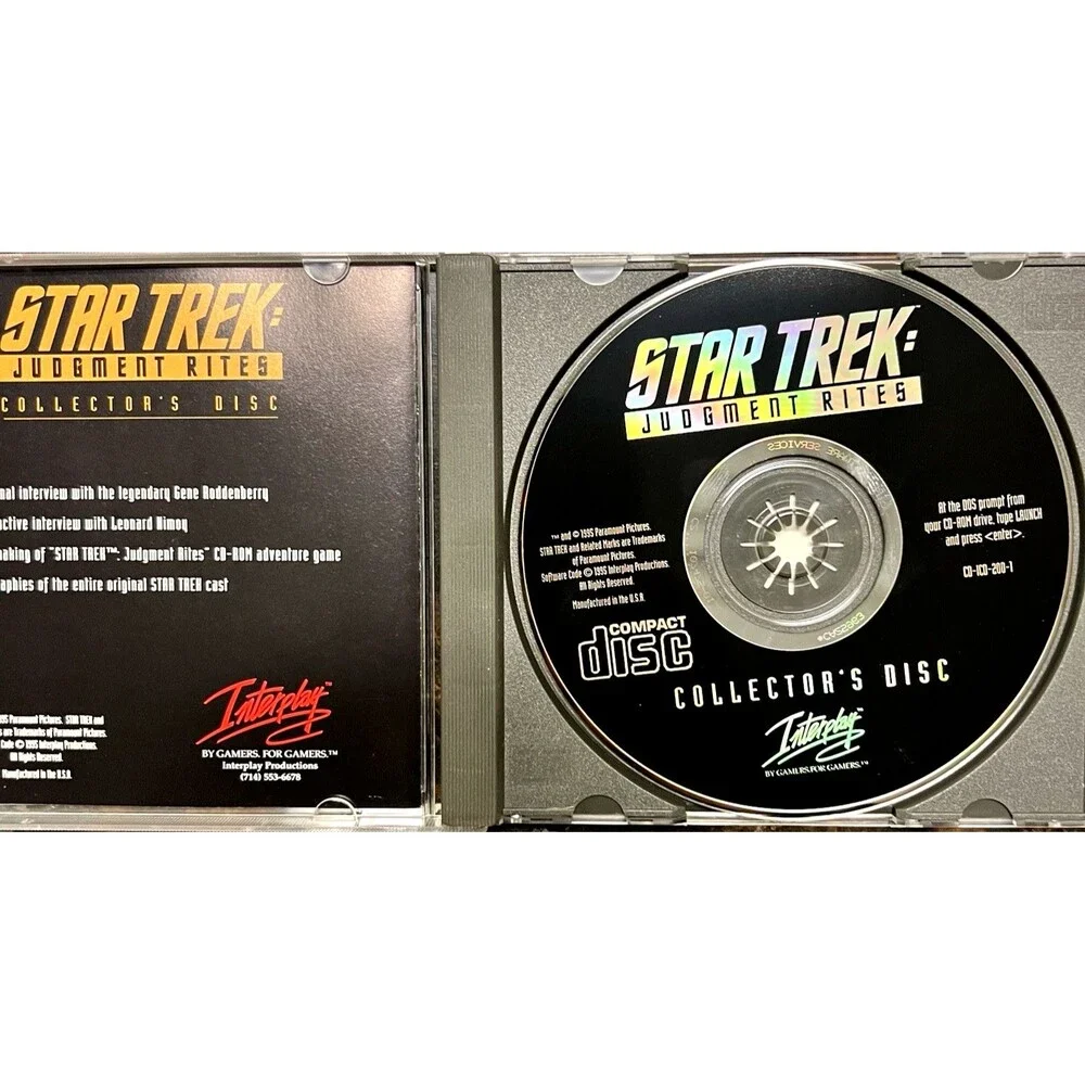 Star Trek: Judgment Rites Limited CD-ROM Collector's Edition (PC, 1995)